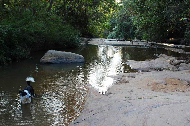Guia Galã Cachoeira Machado I - Mostrando onde pode nadar