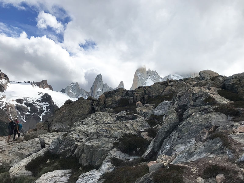 Último quilometro da subida ao Monte Fitz Roy - El Chalten Argentina