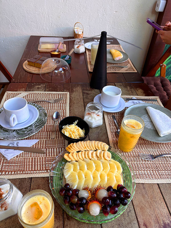 Café da manhã - Pousada Ocazum